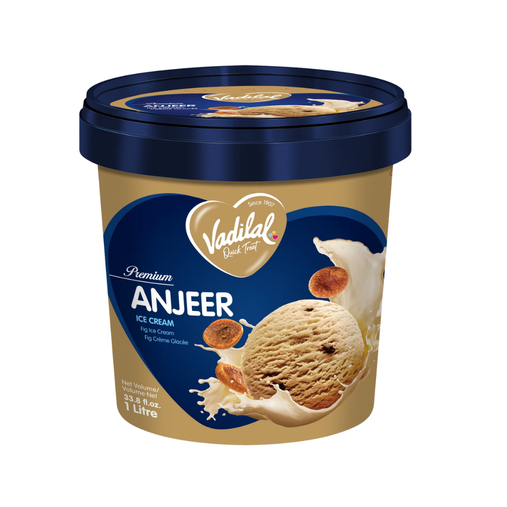 Vadilal Anjeer Icecream 1 ltr buy online USA - 1
